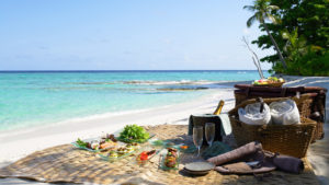 Soneva Fushi - Picnic am Strand