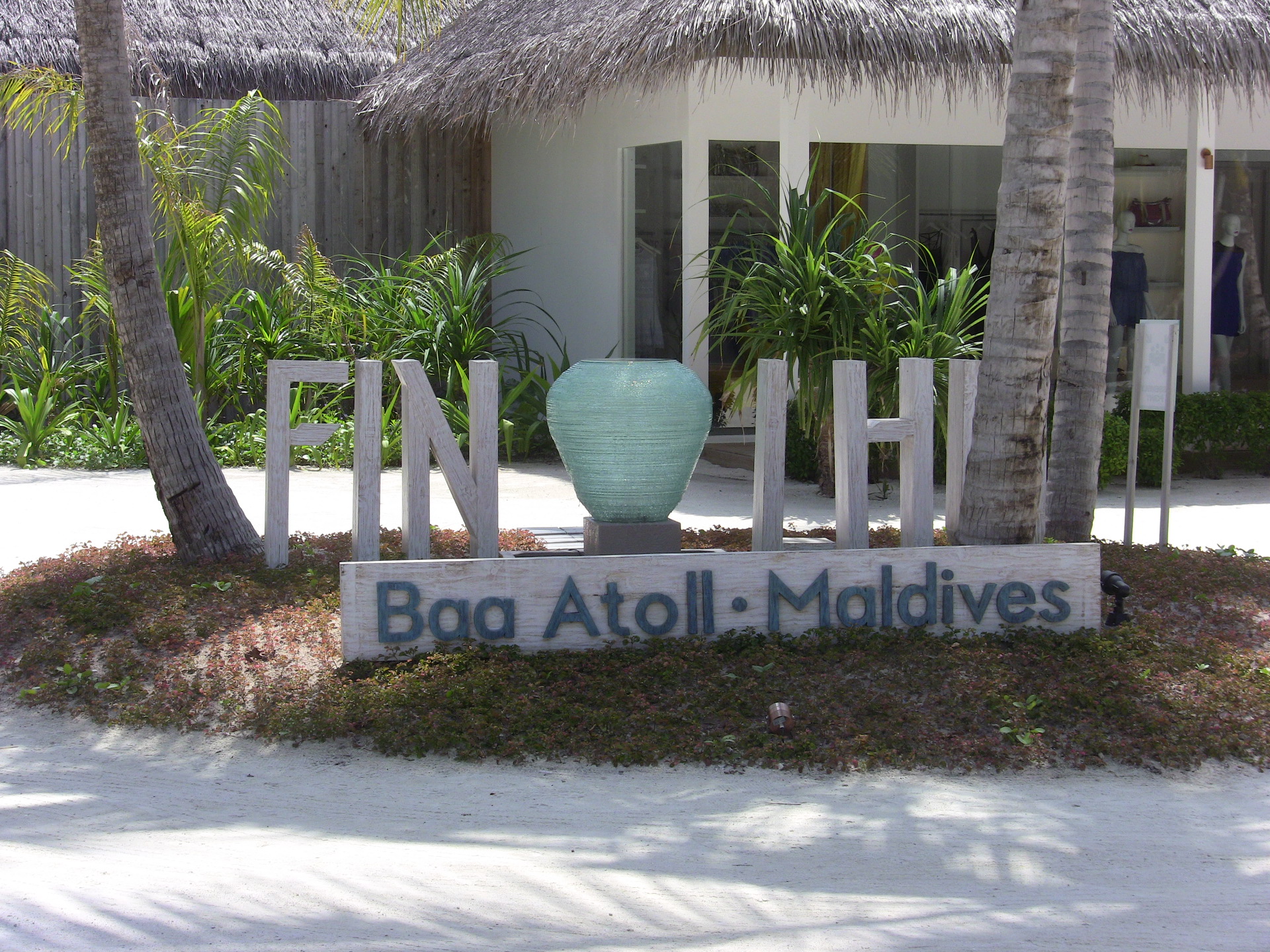 Katharina Fenners auf Finolhu Island