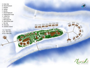 Mirihi Island Resort - Inselkarte