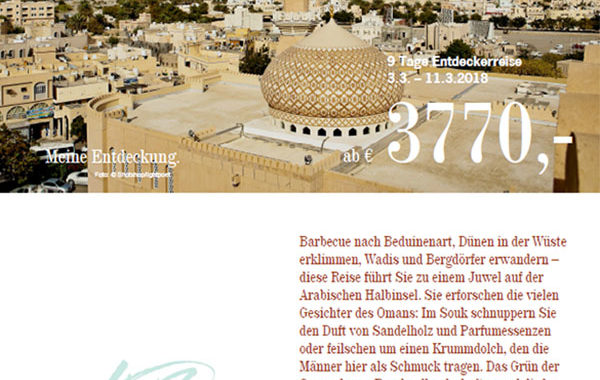 Oman Entdeckungsreise - Broschüre