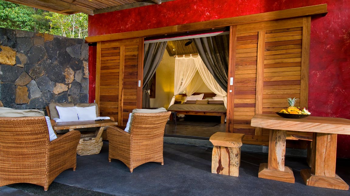 Bungalow in der Lakaz Chamarel Exclusive Lodge