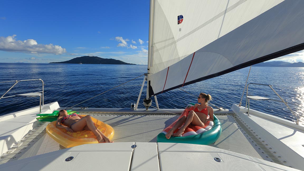 relaxen auf dem Yacht Charter
