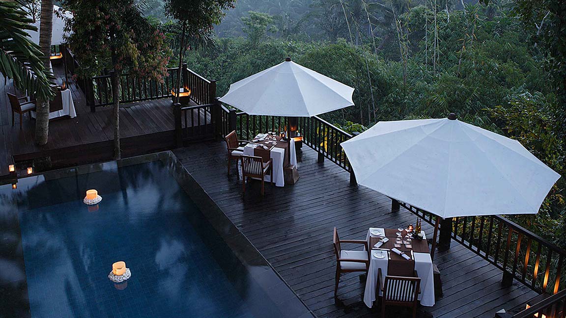 Kayumanis Ubud Private Villa & Spa Bali Terrasse