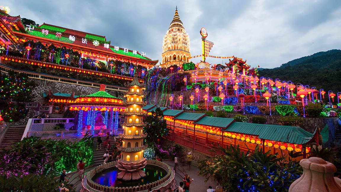 Tempel Kek Lok Si in Penang in Malaysia