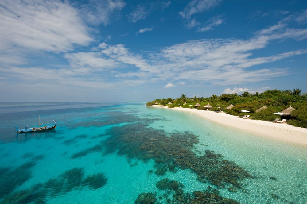 Four Seasons Resort Malediven Hütten am Meer