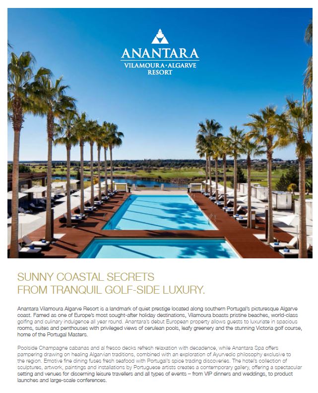 Factsheet Anantara Vilamoura