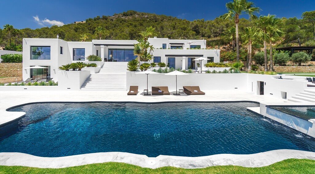Villa Blanca auf Ibiza, Aussenansicht