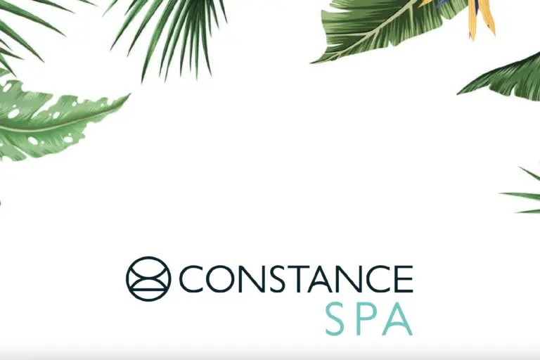 Titelblatt der Spa-Broschüre des Constance Belle Mare Plage auf Mauritius