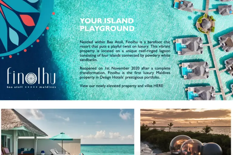 Die Broschüre des Seaside Finolhu Baa Atoll Maldives. Noch Fragen? Katharina Fenners berät Sie individuell und persönlich!