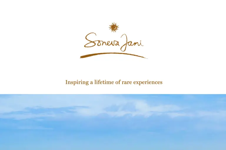 Die Broschüre des Soneva Jani Resorts auf den Malediven. Noch Fragen? Katharina Fenners berät Sie individuell und persönlich!