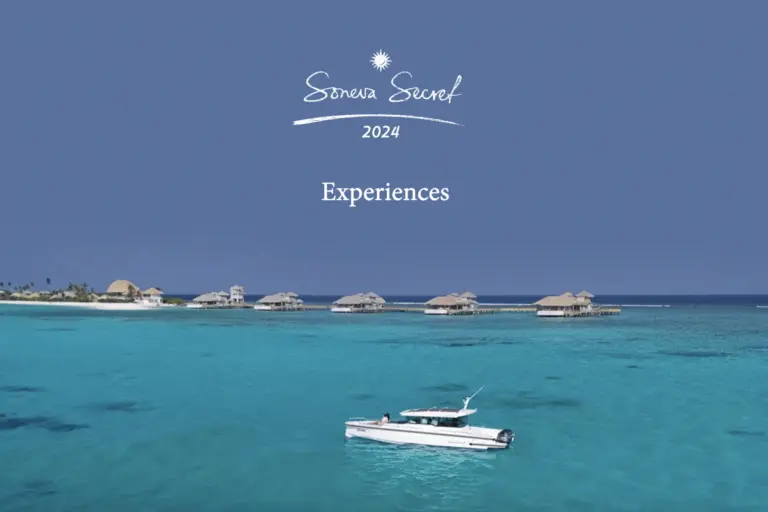 Die Broschüre zum besonderen Erlebnis-Angebot des Soneva Secret Resorts auf den Malediven bietet einen Überblick über die Angebote mit Once-In-A-Lifetime-Feeling. Buchen Sie einen unvergesslichen Aufenthalt auf den Malediven bei Fenners Reisen!