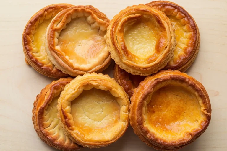 Aufeinandergestapelte Pasteis de Nata in Portugal. Die typischen portugiesischen Käsetörtchen müssen unbedingt gekostet werden, wenn Sie nach Portugal reisen. Katharina Fenners kennt nicht nur die besten Cafés, um das zu tun - die Portugal-Expertin plant auch Ihren maßgeschneiderten Aufenthalt.