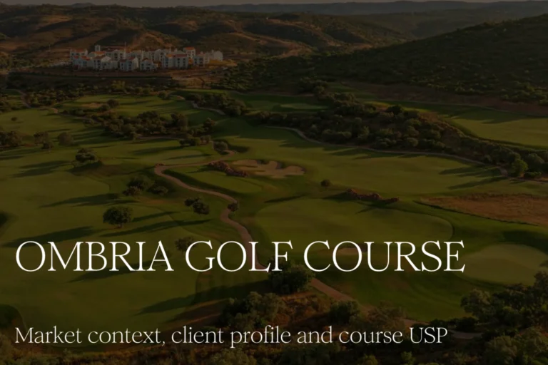 Die Broschüre des Ombria 18-Loch-Golfplatzes, der sich direkt neben dem Viceroy Ombria Algarve befindet. Noch Fragen? Katharina Fenners berät Sie individuell und gestaltet Ihren exklusiven Golfurlaub an der Algarve in Portugal!