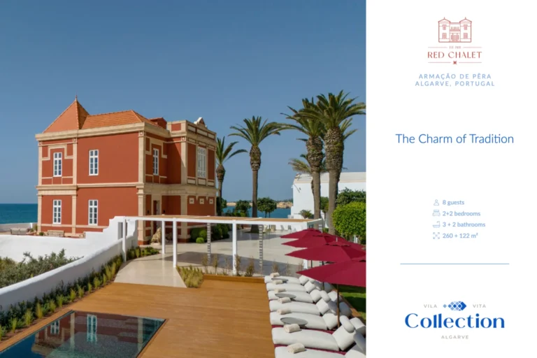 Die Broschüre der Villa Red Chalet an der Algarve. Noch Fragen zum Villenurlaub in Portugal? Die Expertin Katharina Fenners berät Sie individuell und persönlich!