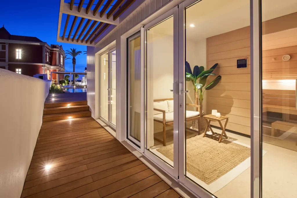 Sauna und Wellnessbereich der Algarve-Villa Red Chalet - jetzt individuell bei Fenners Reisen buchen!