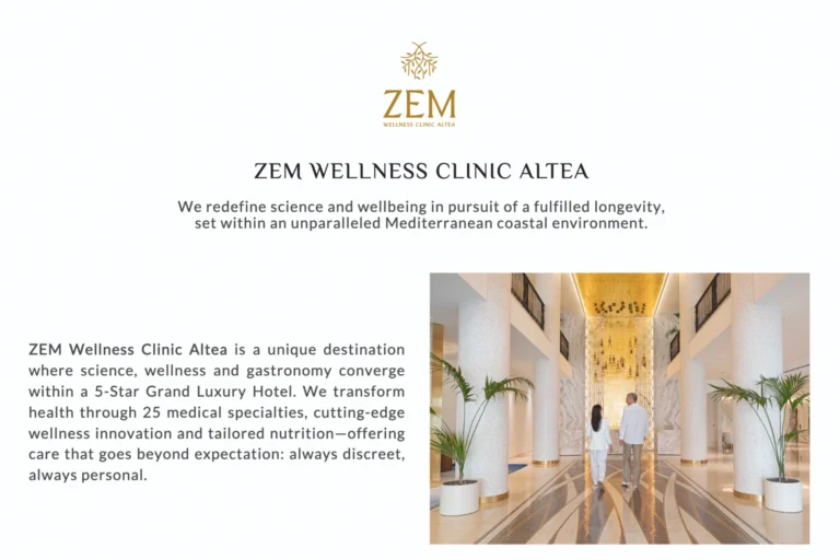 Die Broschüre der ZEM Wellness Clinic Altea. Noch Fragen zu Ihrem Gesundheitsurlaub in Spanien? Katharina Fenners berät Sie individuell und persönlich!